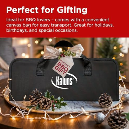 Kaluns BBQ Accessories, Complete Grill Set Grilling Gifts, 40 Pcs Premium Heavy Duty Stainless Steel Barbecue Grill Accessories for Outdoor Grill, Gifts for Dad