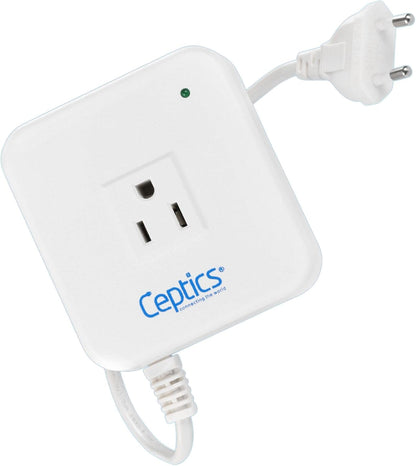 Ceptics 200 Watt Step Down Voltage Converter – Converts 220V/240V to 110V/120V – Ideal for Hair Straighteners, Laptops, and Chargers – CE Certified Travel Voltage Converter