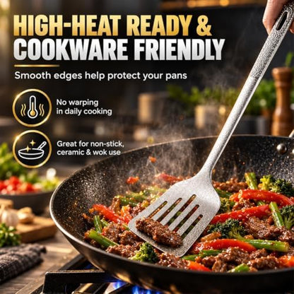 Pure Titanium Cooking Utensil & Spatula Set，3pcs