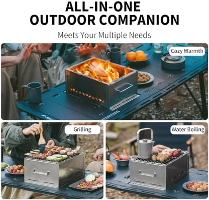 Naturehike 2-in-1 Stove & Grill, Foldable, IGT Table Compatible