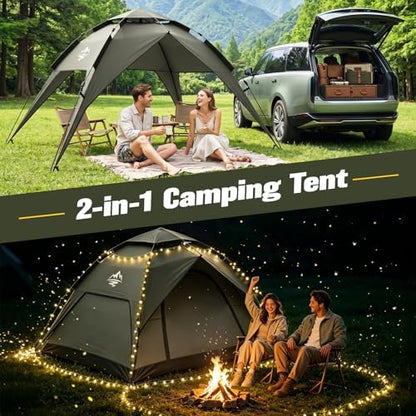 Camping Tent 2/3/4 Person Instant Pop Up Tents for Camping