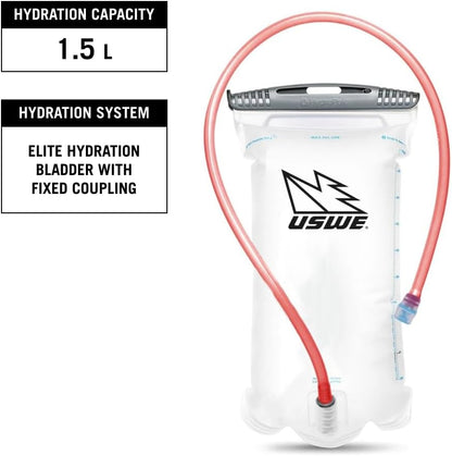 USWE Outlander Hydration Pack with Water Bladder, Hydration Backpack - Backpack for Cycling, MTB, Trail Running & More