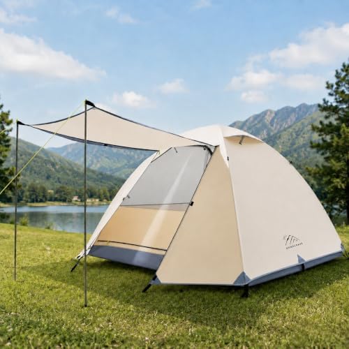 Camping Tent 2 Person, Backpacking Tent, 20D Nylon/Taffeta PU3000mm