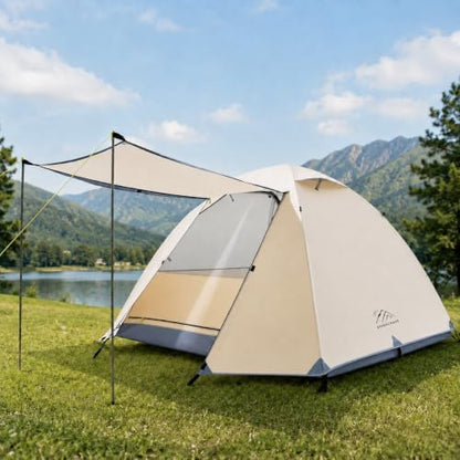 Camping Tent 2 Person, Backpacking Tent, 20D Nylon/Taffeta PU3000mm