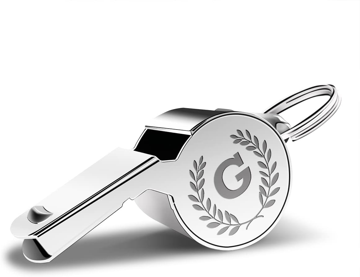 Letters Coach Gifts, Whistle for Coaches, Whistle Emergency, Thank You Coach Gifts, Coaches Whistle with Lanyard Cheer Coach Gift for Men Women Teachers Referees School Sports Coach Outdoor, Letter G