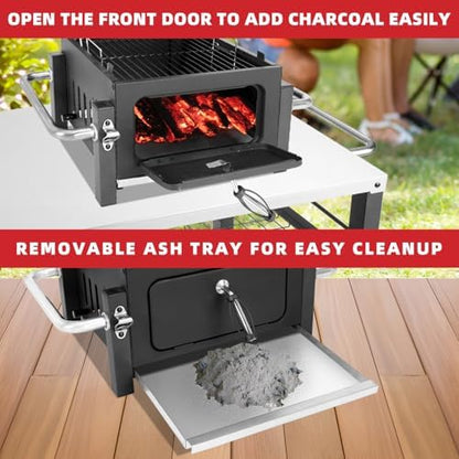 Kendane Portable Charcoal Grill with 314 Square Inch Cooking Area