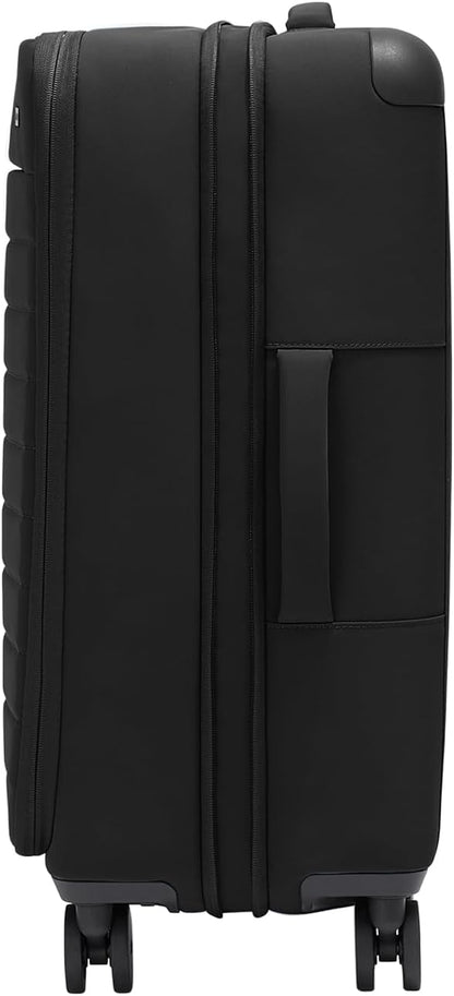 Away Softside Medium Checked Suitcase, 26 Inch Lightweight, Expandable Luggage For Men & Women, Durable Nylon Exterior, TSA Approved Lock, Idea1 For Trips 1-2 Weeks, Jet Black