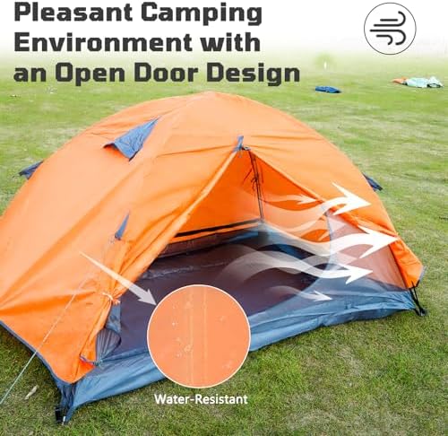 Treefox Camping Tent 2 Person Tent Waterproof Tent Portable Dome Tents