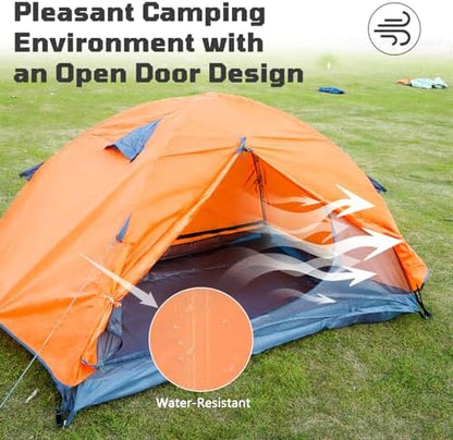 Treefox Camping Tent 2 Person Tent Waterproof Tent Portable Dome Tents