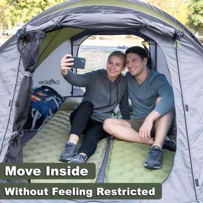 Camping Tent, Pop Up Instant Tent for 2-4 Person, Sets Up in Just Seconds, Waterproof Durable Tent with Carry Bag for Camping Hiking Outdoor