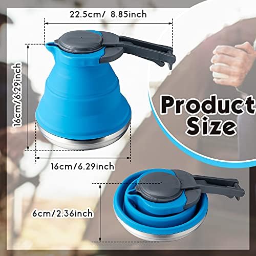 Geiserailie 1.5l Portable Collapsible Kettle Camping Pot