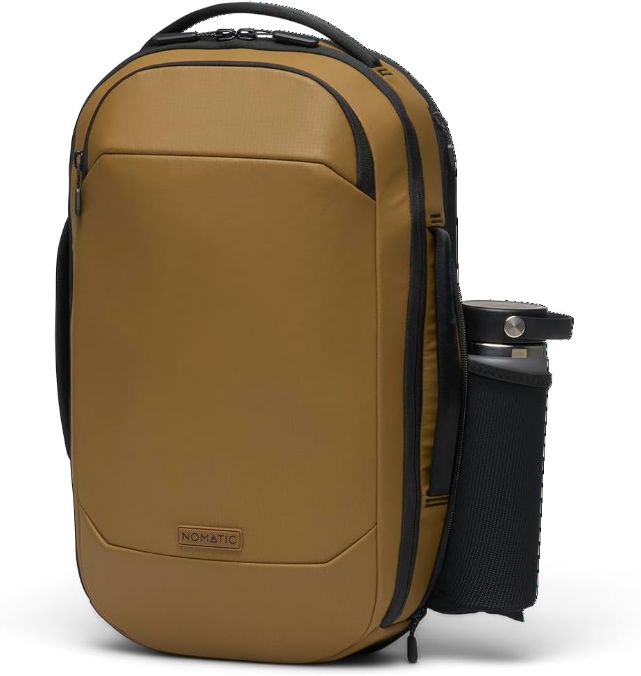 NOMATIC Navigator RS Pack 15L: 15L Premium Backpack w/ 6L Built-In Expansion - Water Resistant Anti Theft Backpack - Laptop Bag - Computer Backpack - Expandable Coyote Backpack