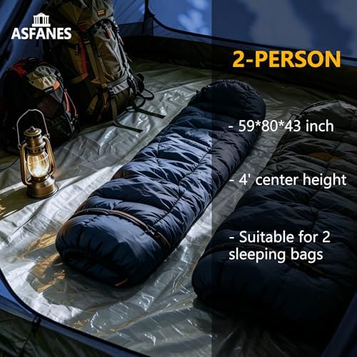 ASFANES Screened Camping Tent, 1-2 Person Waterproof, Haven Tent