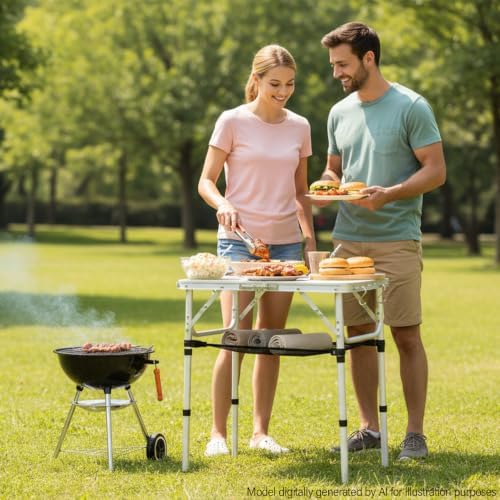 YUFIFAIRY Small Folding Table Portable, 24" L x16 W Foldable Camp Table