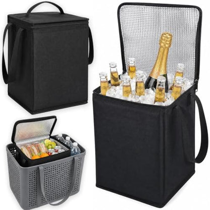 Insulated Cooler Organizer Insert, Compatible with X Large Bogg Bag, Waterproof Portable Cooling Storage Liner, Practical Bogg Bag Accessories for Beach Trips, Picnic, Camping & Outdoor Activities