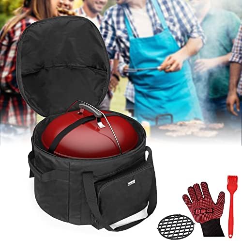 samdew 14-Inch Grill Carry Bag Compatible with Weber Smokey Joe, Bag Only