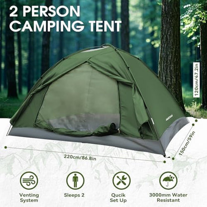 JAICOM 1-4 Person Camping Tent - Lightweight Backpacking Tent, Easy Set Up