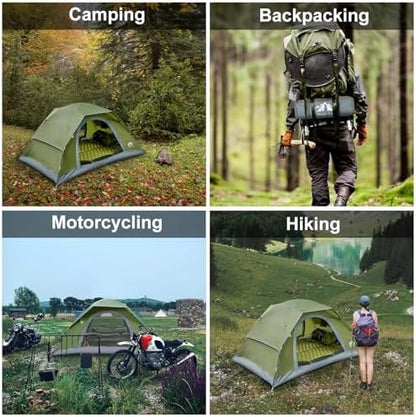 Night Cat Upgraded Backpacking Tents 1 2 Persons Easy Clip Setup Camping Tent Adults Scouts Heavy Rainproof Compact Lightweight