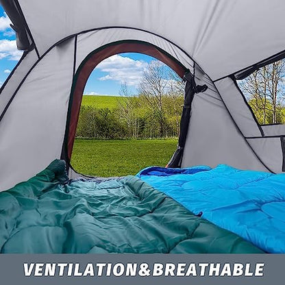 Pop-up Tent,2 Person Camping Tent,Instant Portable Beach Tent,Easy Pop Up Shade Tents 2 Doors for Camping Hiking & Traveling with Carrying Bag
