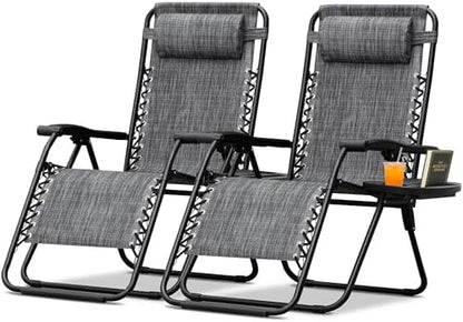 Homall Zero Gravity Chair Adjustable Folding Lawn Lounge Chairs