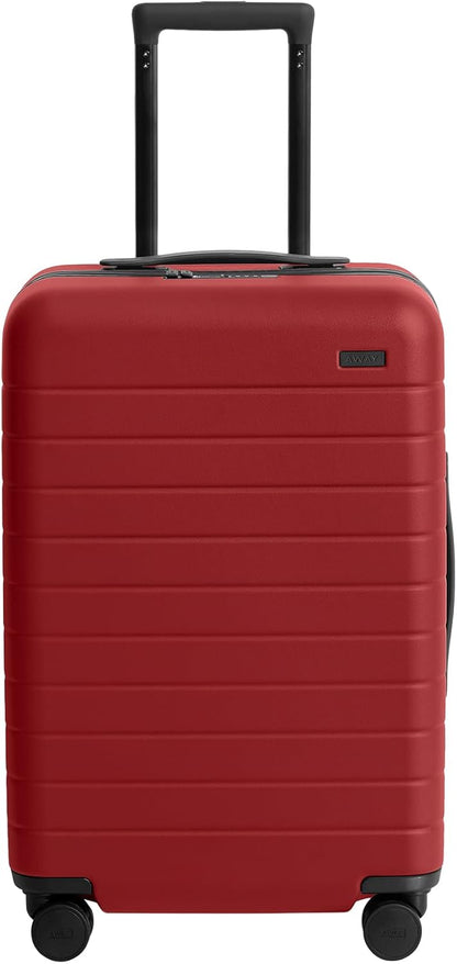 Away Bigger Carry-On Luggage, Lightweight Hardside Large Suitcase with Spinner Wheels, TSA Lock, Airline Approved, Tango Red