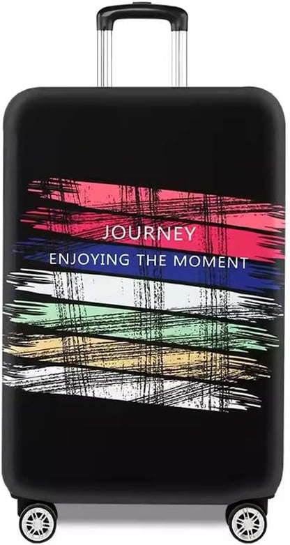 MosaiRudo Thicker Luggage Cover Elastic Suitcase Cover Protector Fits 18-32 Inch Suitcase Travel Accessories (Rainbow, XL)