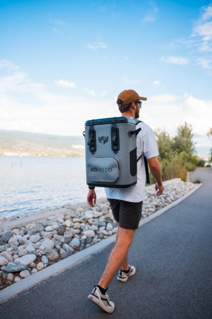 Magnetic Soft Cooler, Zipperless Soft Sided Cooler Bag for Men & Women, Insulated Backpack Coolers for Tailgating, Beach, Lunch, Picnic, Kayak