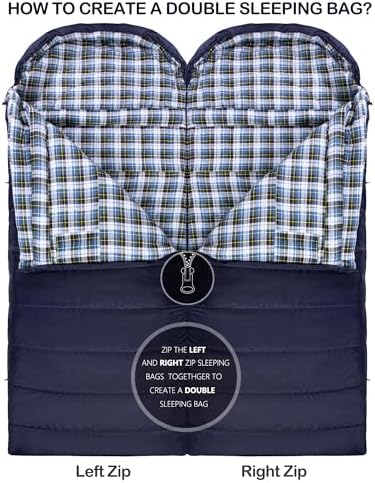 HiZYNICE Sleeping Bags for Adults XXL Cold Weather