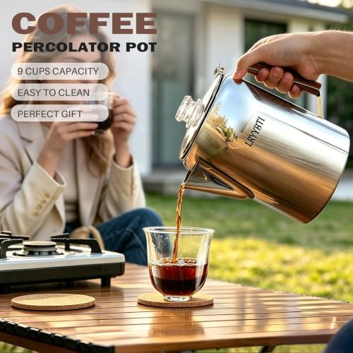 9 Cup Stainless Steel Coffee Percolator
