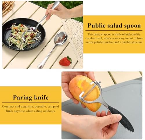 HOMQUEN Camping Essentials Camping Gear Must Haves，Cooking Utensils Set Rv Camping Accessories，Camper Gadgets for Outdoor Hiking Travel Picnic Barbecue Gifts