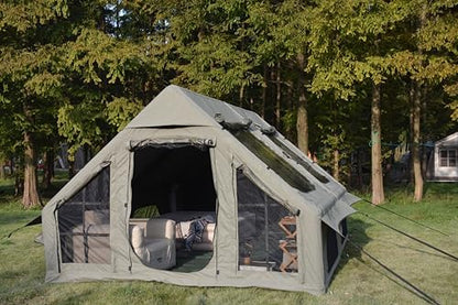 Pop Up Yurt Cabin Tent Waterproof Large Family 4-8 Person Easy Set