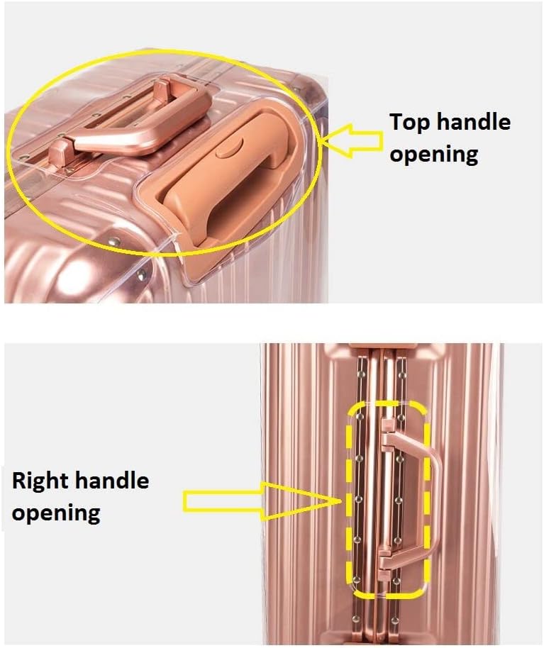 2pcs Clear PVC Suitcase Covers Protectors Transparent Luggage Cover Waterproof Wheeled Suitcase Dust Cover Dustproof Travel Luggage Sleeve Protector 20"+24"(2PCS)