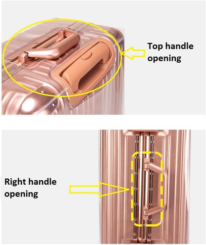 2pcs Clear PVC Suitcase Covers Protectors Transparent Luggage Cover Waterproof Wheeled Suitcase Dust Cover Dustproof Travel Luggage Sleeve Protector 20"+24"(2PCS)