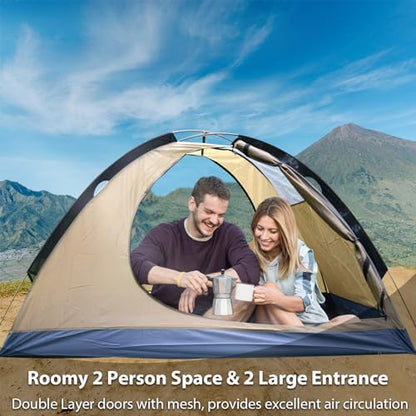 GEERTOP 2 Person Backpacking Tent, Lightweight Waterproof 4-Season Tent