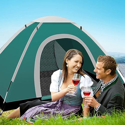 Portable Camping Tent, 2 Person Lightweight, Waterproof Windproof, UV Protection for Outdoor US