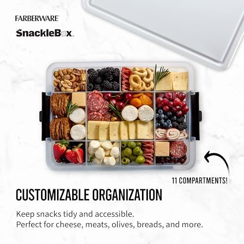 Farberware Build-A-Board 11 x 16 Inch Poly Snacklebox with Lid