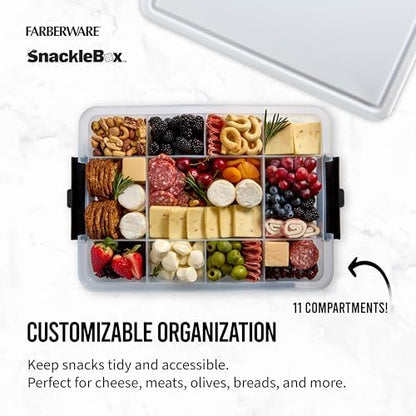 Farberware Build-A-Board 11 x 16 Inch Poly Snacklebox with Lid