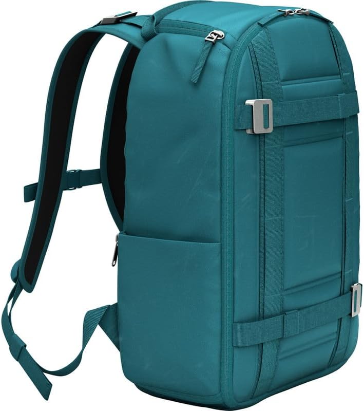 Db Journey Ramverk Backpack - Durable Travel Backpack with Laptop Compartment & Pockets for Work, Luggage Backpack with Roller Bag Hook Up System, 21L - Midnight Teal