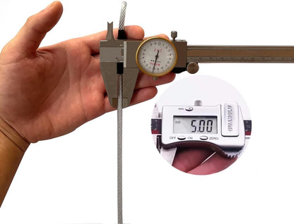 30FT 3mm Outdoor Travel Long Security Cable Lock,Braided Steel Coated Safety Cable Luggage Lock,Safety Cable Wire Rope Double Loop Lightweight (1 Pack)