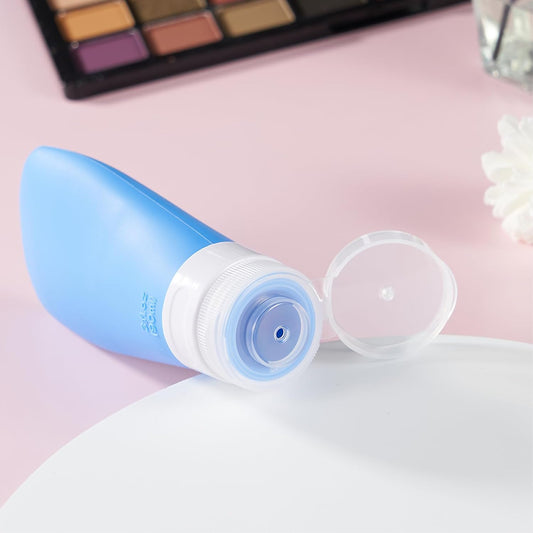 INSFIT Portable Travel Bottles, TSA Approved Leak Proof Containers for Toiletries, BPA Free Refillable Accessories for Shampoo, Body Wash, Liquids (4 Pack)