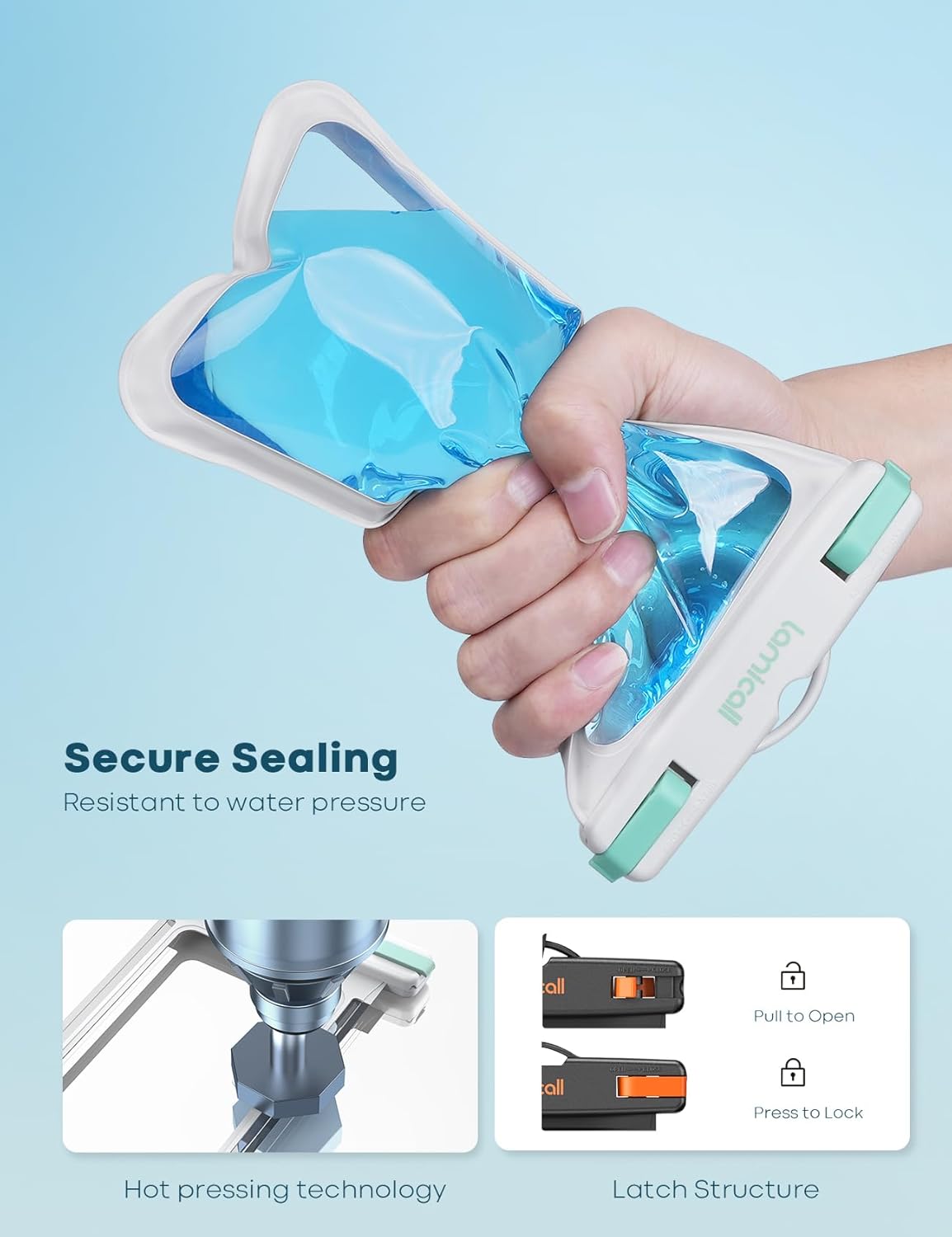 Lamicall 2 Pack Green White Cell Phone Bag, for Mother Mom, Birthday Gift for Father Teens Girls Boys Phone Pouch