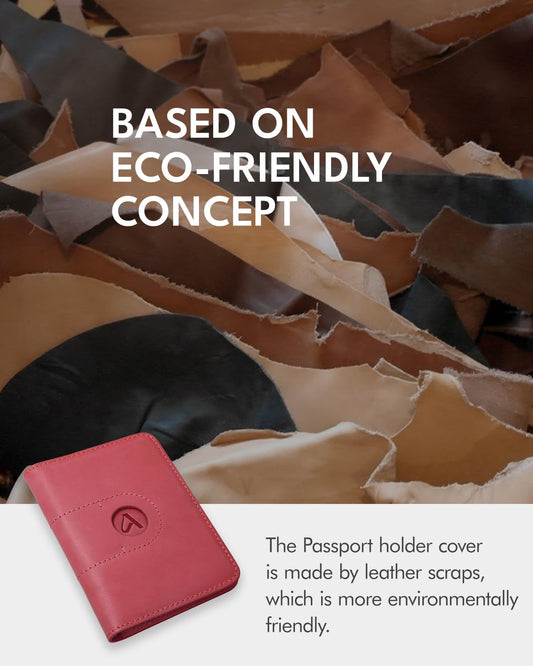 ALLIVE Genuine Leather Passport Holder with Airtag, Travel Must Haves Airport Essentials, Case Travel Gifts