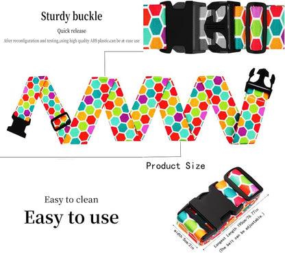Adjustable Travel Luggage Strap Suitcase Belt Travel Bag Accessories 1.96 in W x 6.23 ft L