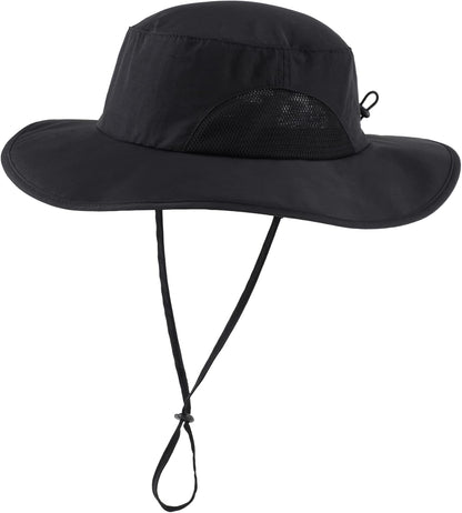 Home Prefer UPF50+ Mens Sun Hat Wide Brim Fishing Hat for Men UV Protection Womens Beach Bucket Hat for Golf Hiking Gardening