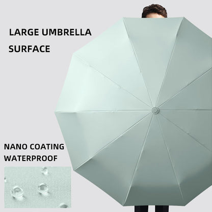 Folding Umbrella Anti-UV Compact Durable Folding Umbrella Auto Open Close Windproof Travel Umbrella Premium Grip Fits Backpack