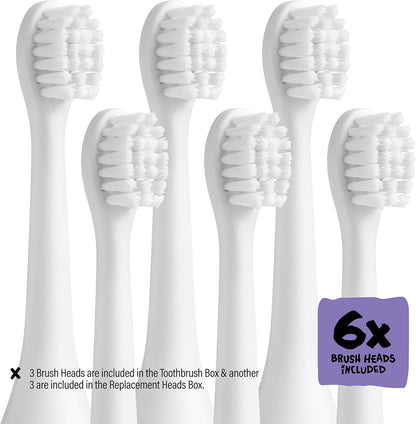 Kids Electric Toothbrush - Rechargeable Vibrating Toothbrush with Timer Includes 6 Replacement Heads, Gently Cleans Teeth, Girls & Boys, Kids & Toddlers Age 2+, Alien