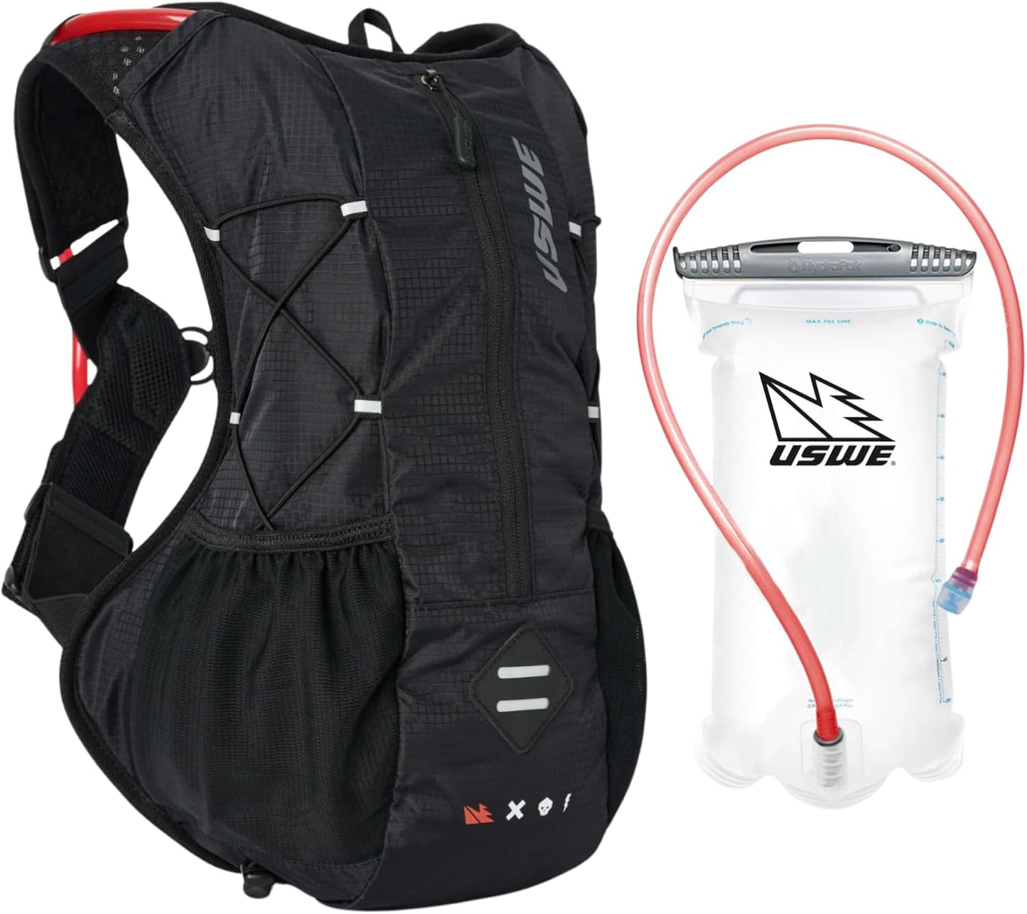 USWE Outlander XC Hydration Pack, Running, Hiking Hydration Backpack with Water Bladder (1.5L/50oz), Hydropack for Men & Women, Backpack Gear & Equipment for Cycling, MTB