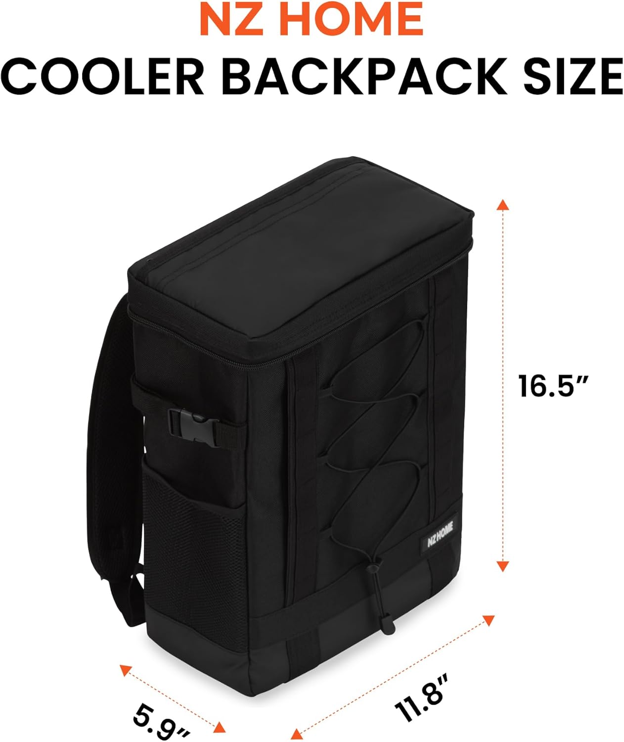 Insulated Cooler Backpack Portable Lightweight Leak Proof Waterproof Multiple Compartments Thermal Bag with Bottle Wine Holder for Beach Travel Camping Hiking Picnic Lunch