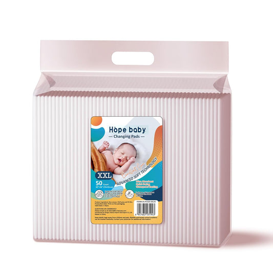 JUS COOL Incontinence Bed Pads 30”x 36”(50 Count) Disposable Baby Changing Pads, Underpads Portable Diaper Changing Pads, Soft Bed Pads Ultra Absorbent and Waterproof