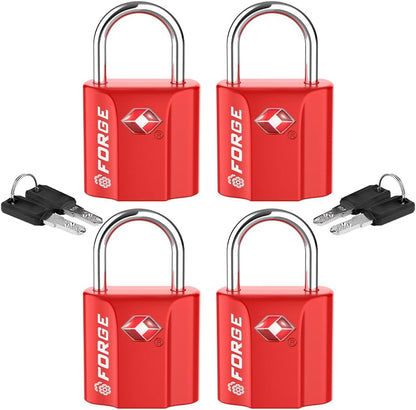 TSA Approved Luggage Locks, Ultra-Secure Dimple Key Travel Locks with Zinc Alloy Body